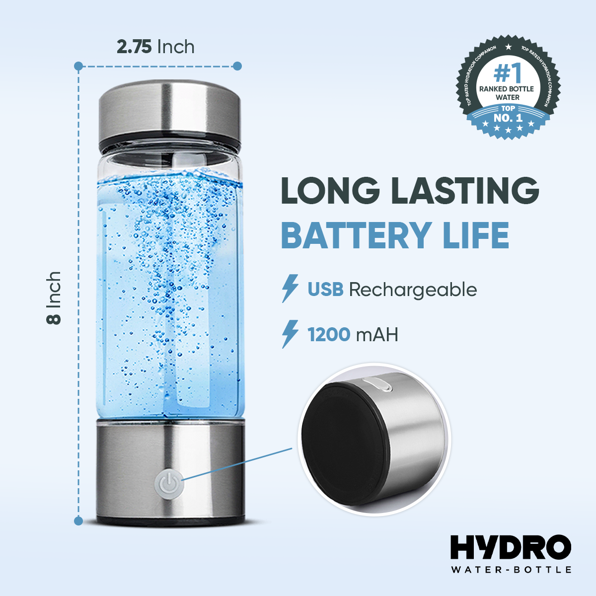 HYDROS™ Hydrogen Water Bottle
